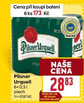 Pilsner Urquell 6x 0,51 plech 