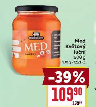 Med Květový luční 900 g 