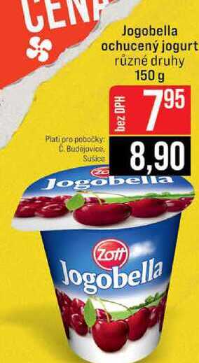 Jogobella ochucený jogurt různé druhy 150 g