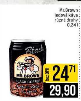 Mr.Brown ledová káva různé druhy 0,24l