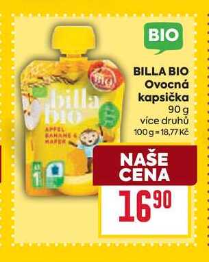 BILLA BIO Ovocná kapsička 90 g 