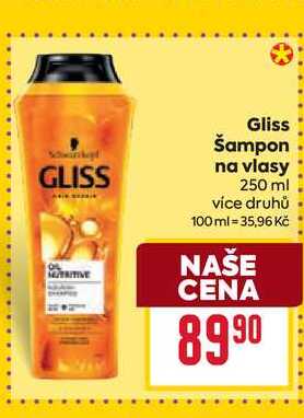 Gliss Šampon. na vlasy 250 ml 