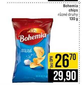Bohemia chips různé druhy 130 g