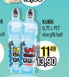 KUBIK 0,75l více příchutí 