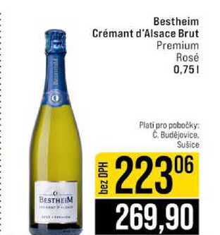 Bestheim Crémant d'Alsace Brut Premium Rosé 0,75l