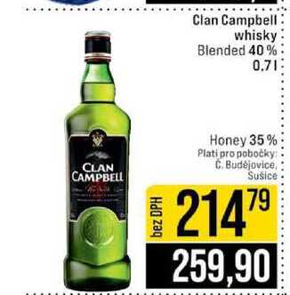Clan Campbell whisky Blended 40% 0.7l