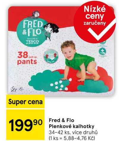 Fred Fred & Flo Plenkové kalhotky, 34-42 ks, více druhů 