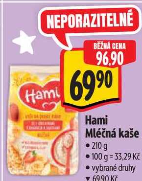 Hami Mléčná kaše, 210 g