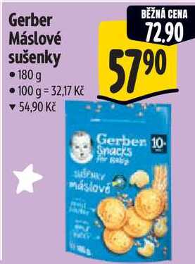Gerber Máslové sušenky, 180 g 