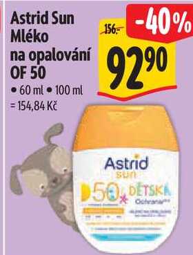 Astrid Sun Mléko na opalování OF 50, 60 ml
