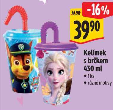 Kelímek s brčkem 