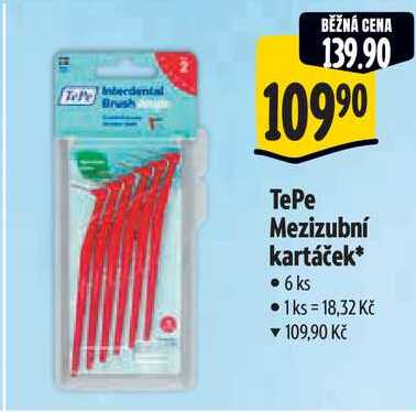 TePe Mezizubní kartáček, 6 ks 