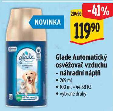 Glade Automatický osvěžovač vzduchu - náhradní náplň, 269 ml