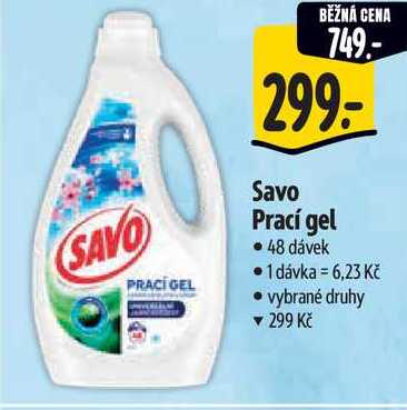Savo Prací gel, 48 dávek  