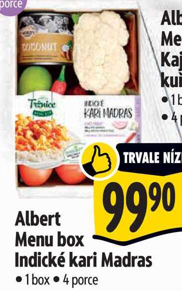 Albert Menu box Indické kari Madras
