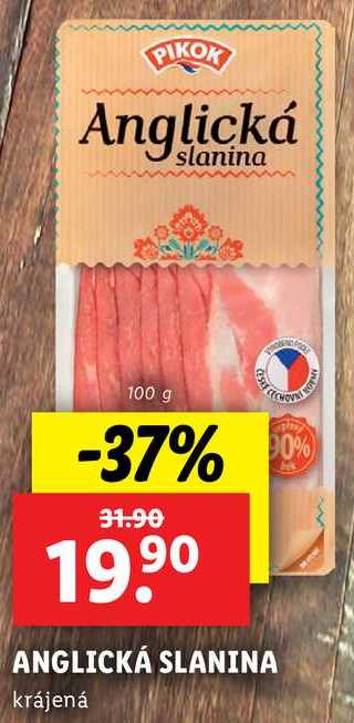 ANGLICKÁ SLANINA, 100 g