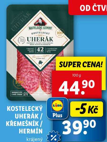 KOSTELECKÝ UHERÁK/KŘEMEŠNÍK/HERMÍN, 100 g