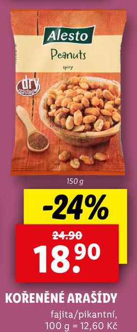 KOŘENĚNÉ ARAŠÍDY, 150 g