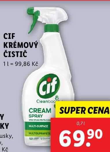 CIF KRÉMOVÝ ČISTIČ, 0,7 l