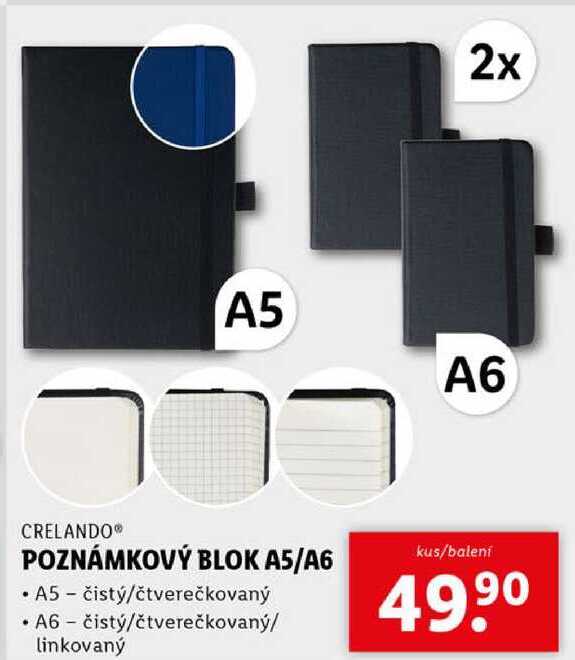 POZNÁMKOVÝ BLOK A5/A6