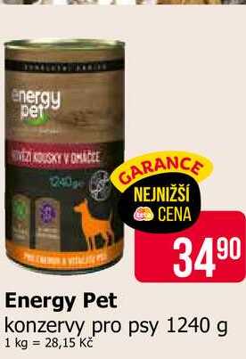 Energy Pet konzervy pro psy 1240 g 