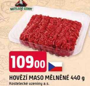 HOVĚZÍ MASO MĚLNĚNÉ 440 g 