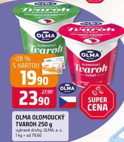 OLMA OLOMOUCKÝ TVAROH 250 g 