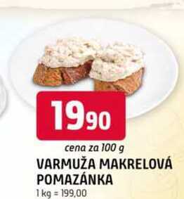 VARMUŽA MAKRELOVÁ POMAZÁNKA 100g