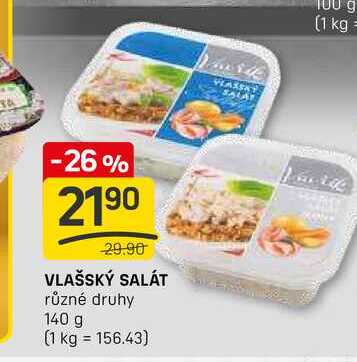 VLAŠSKÝ SALÁT různé druhy 140 g