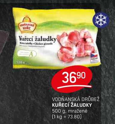 KUŘECÍ ŽALUDKY 500 g, mražené