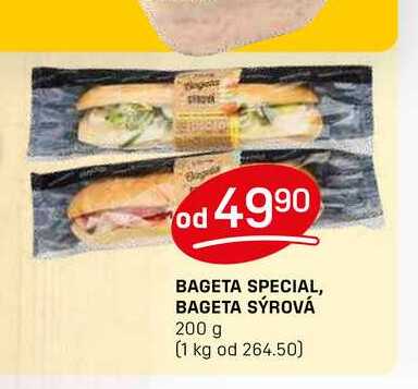 BAGETA SPECIAL, BAGETA SÝROVÁ 200 g 