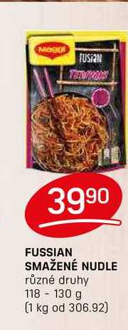 FUSSIAN SMAŽENÉ NUDLE různé druhy 118 - 130 g 