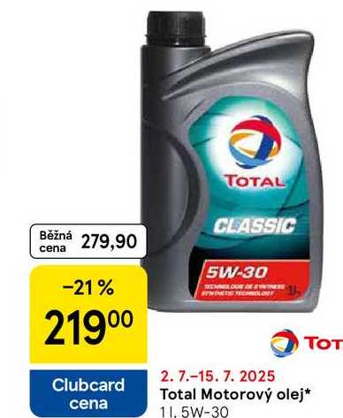 Total Motorový olej, 1 l, 5W-30