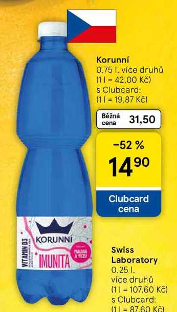 Korunní, 0.75 l, více druhů  