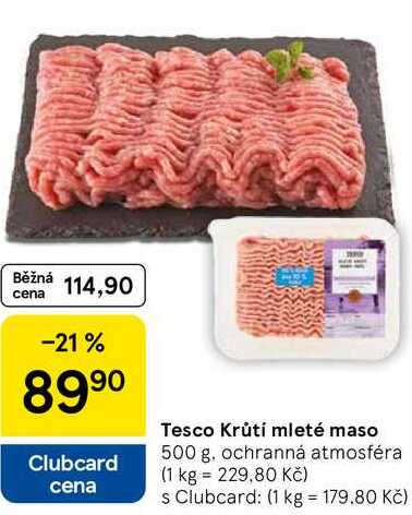 Tesco Krůtí mleté maso, 500 g