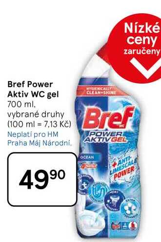 Bref Power Aktiv WC gel, 700 ml 