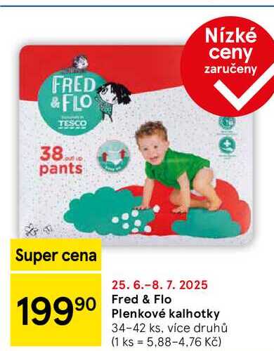 Fred & Flo Plenkové kalhotky, 34-42 ks, více druhů 