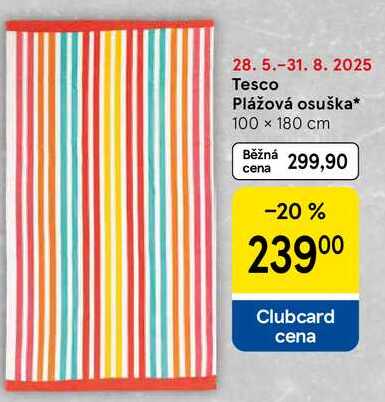 Tesco Plážová osuška, 100 x 180 cm 