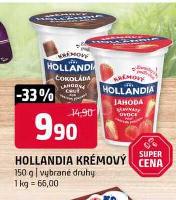 Hollandia Krémový 125g