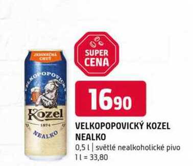 Velkopopovický Kozel, světlé výčepní pivo 0.5l