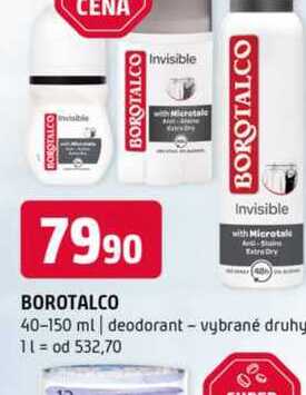 Borotalco 40-150 ml deodorant vybrané druhy