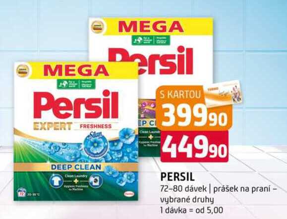 Persil 72-80 dávek prášek na praní vybrané druhy 