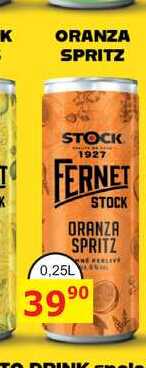 ORANZA SPRITZ STOCK 0,25l míchaný drink