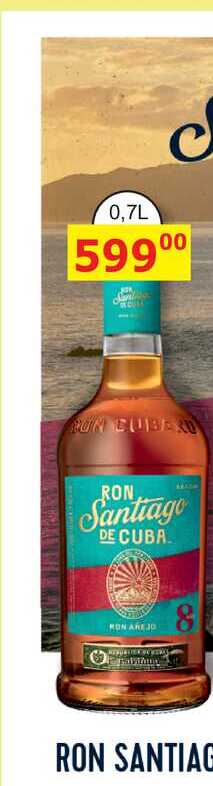 Santiago De Cuba Ron Aňejo 8y 0,7l 40%