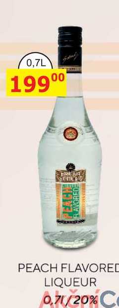 PEACH FLAVORED LIQUEUR 0.7L/20%C 