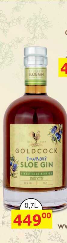 GOLDCOCK TRNKOVÝ SLOE GIN FINEST 0,7L