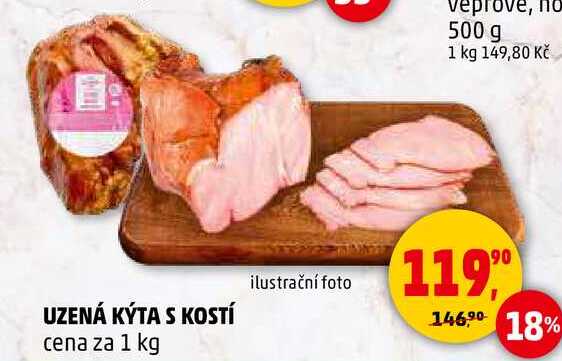 UZENÁ KÝTA S KOSTÍ, 1 kg