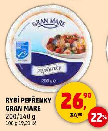 RYBÍ PEPŘENKY GRAN MARE, 200/140 g 