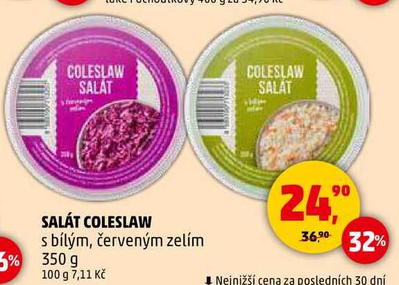SALÁT COLESLAW s bílým, červeným zelím, 350 g 