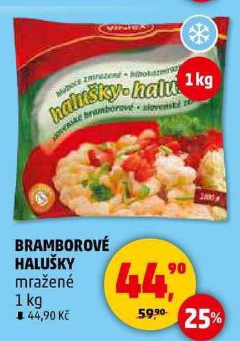 BRAMBOROVÉ HALUŠKY mražené, 1 kg 
